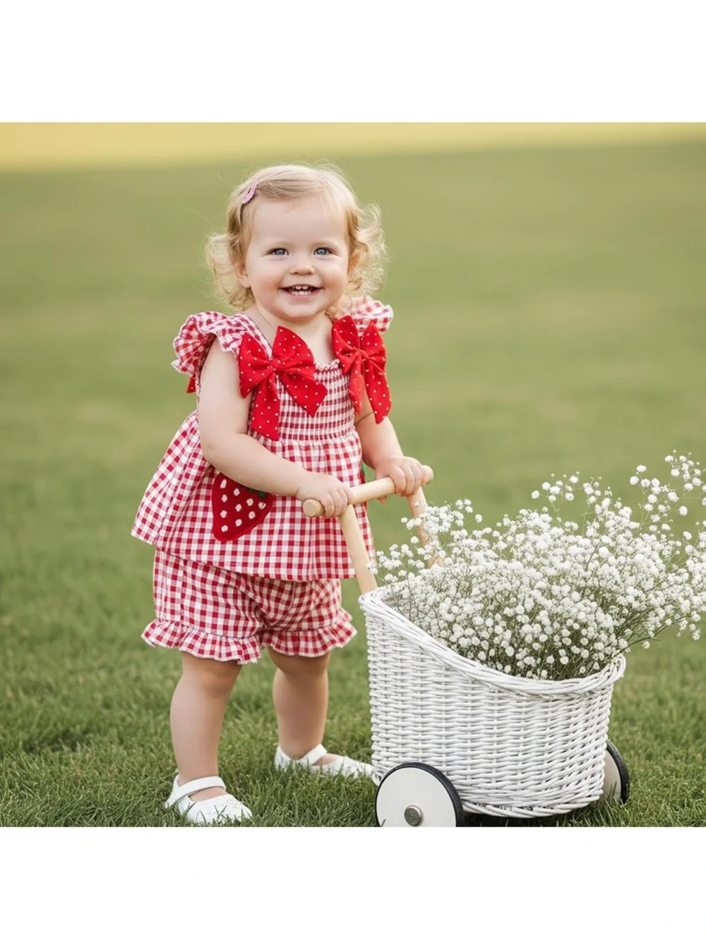 Baby Girl Strawberry Outfit